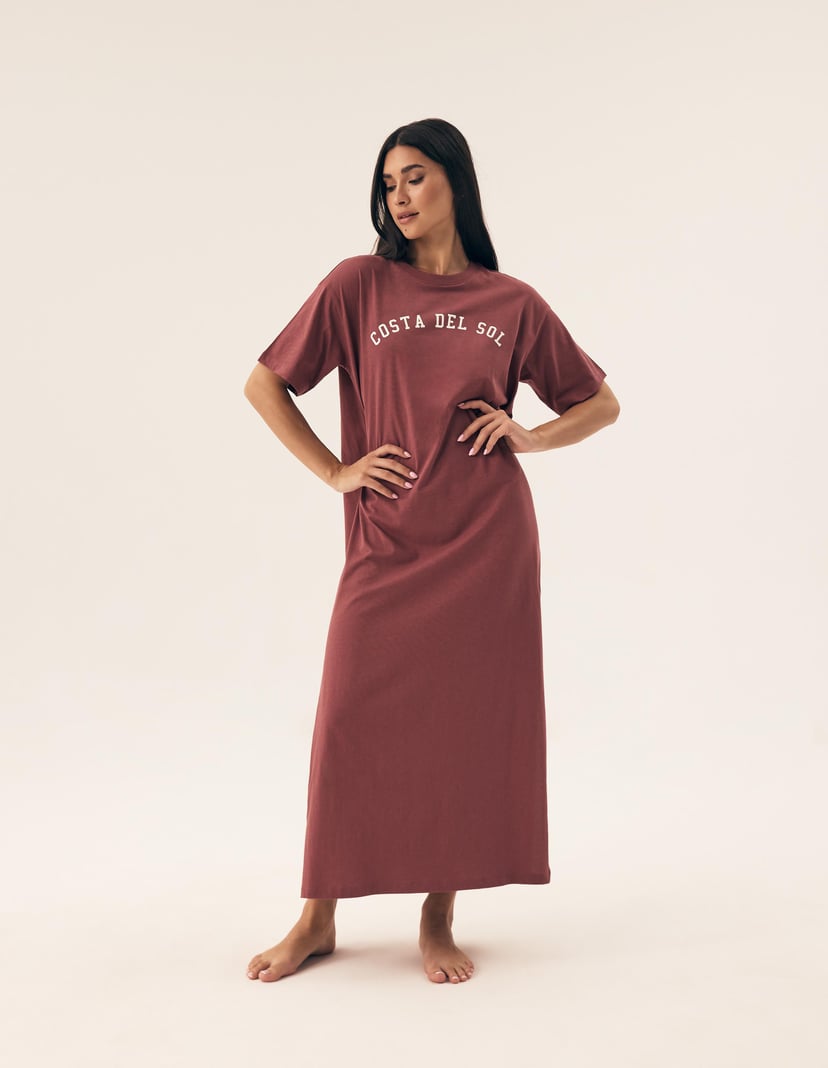 Nightgown Nimes maroon 1