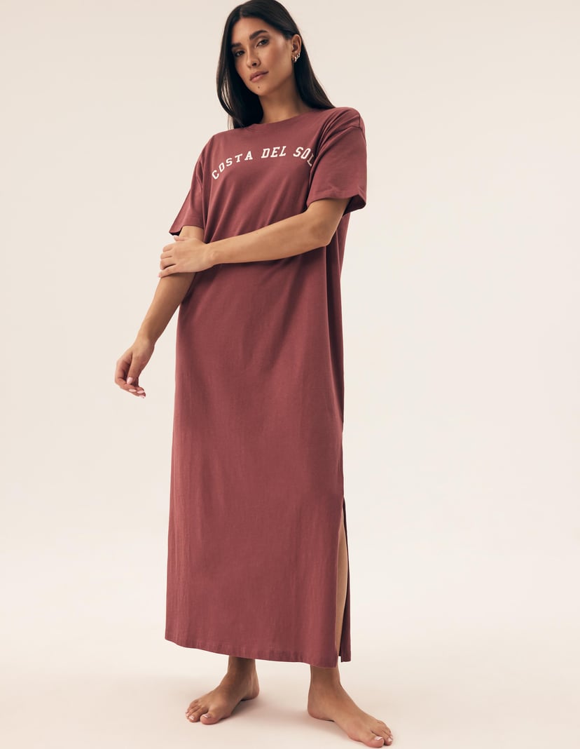 Nightgown Nimes maroon 2
