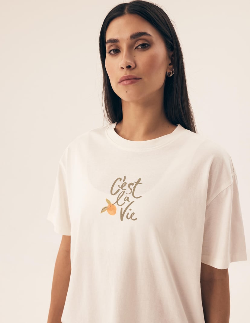 Piżama Naranja kremowy 3