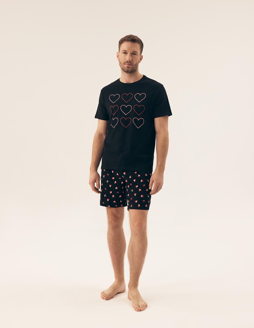 Piżama Sweet czarny 5