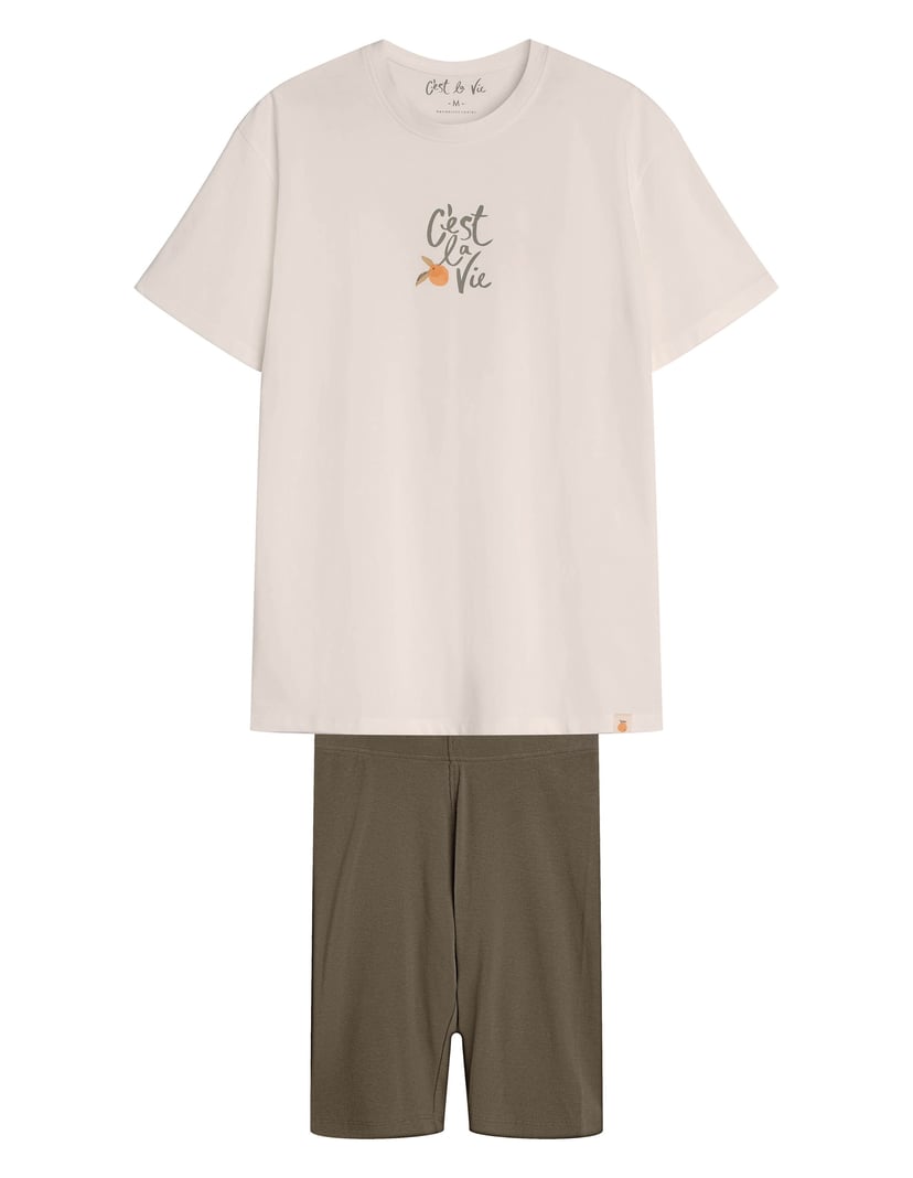 Piżama Naranja kremowy 6