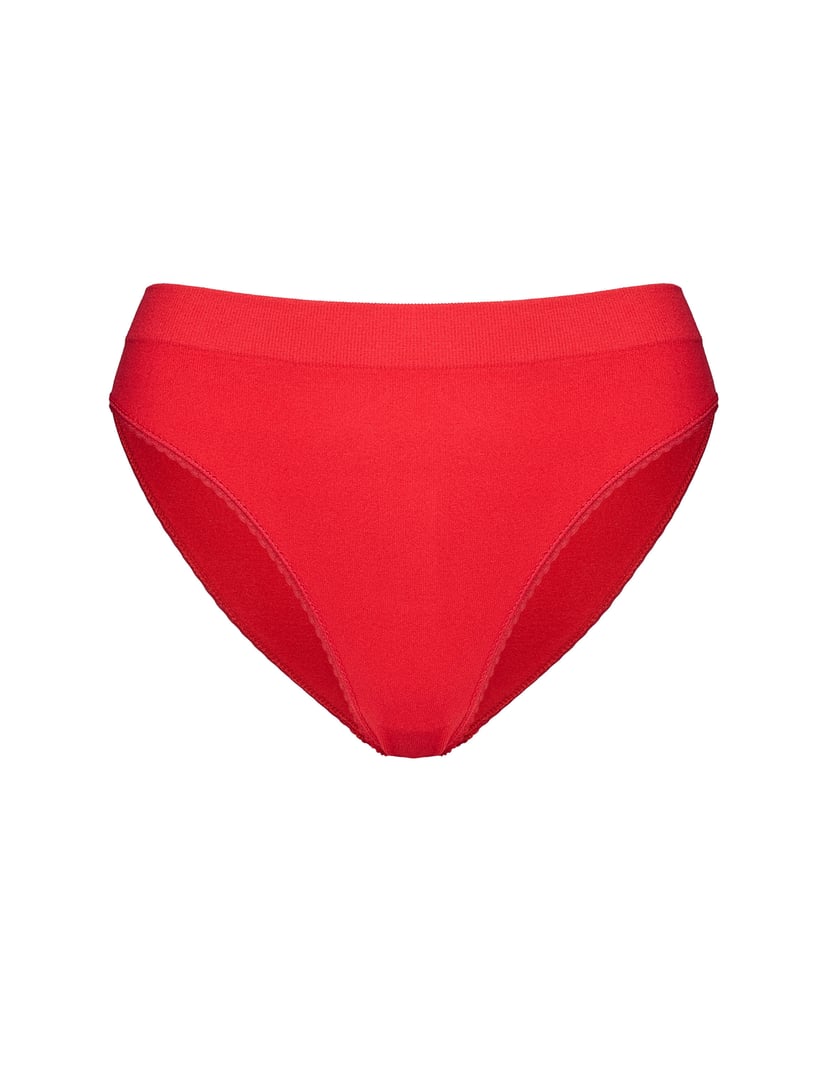 Majtki z wysokim stanem Bloovii Joy Red 5