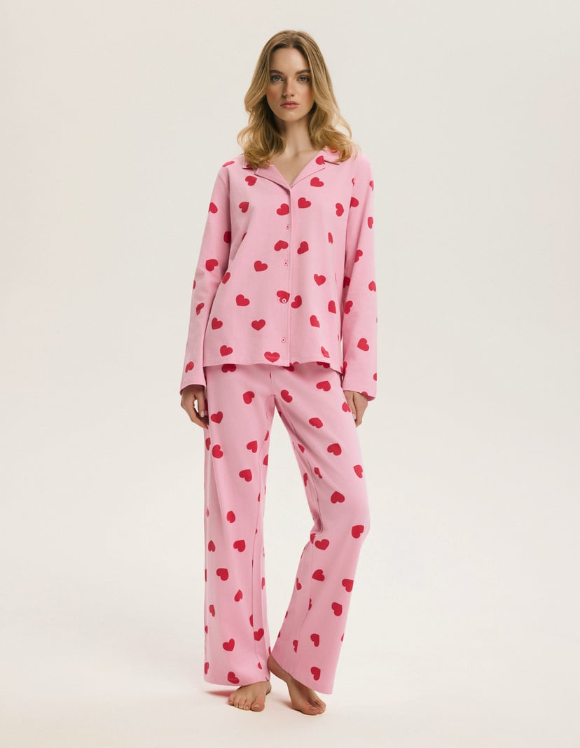 Piżama Bloovii Romance pink 7