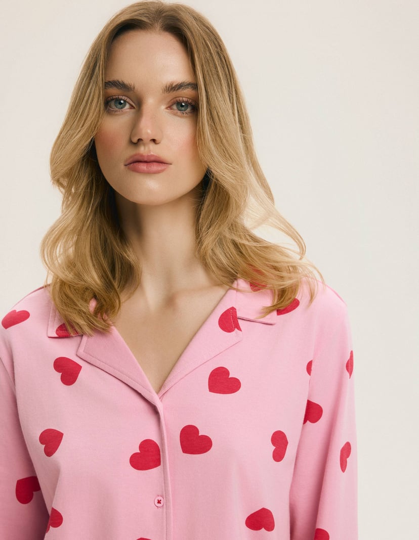 Piżama Bloovii Romance pink 2