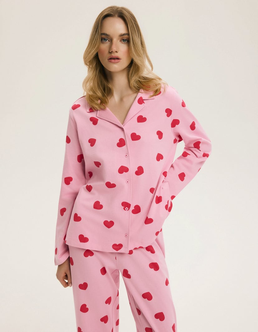 Piżama Bloovii Romance pink 4