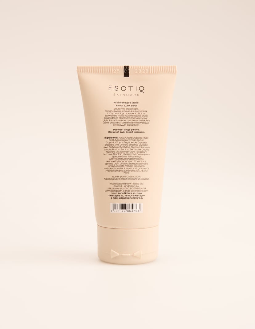 Rozświetlające masełko do dekoltu ze złotymi drobinkami 50 ml Multi 3