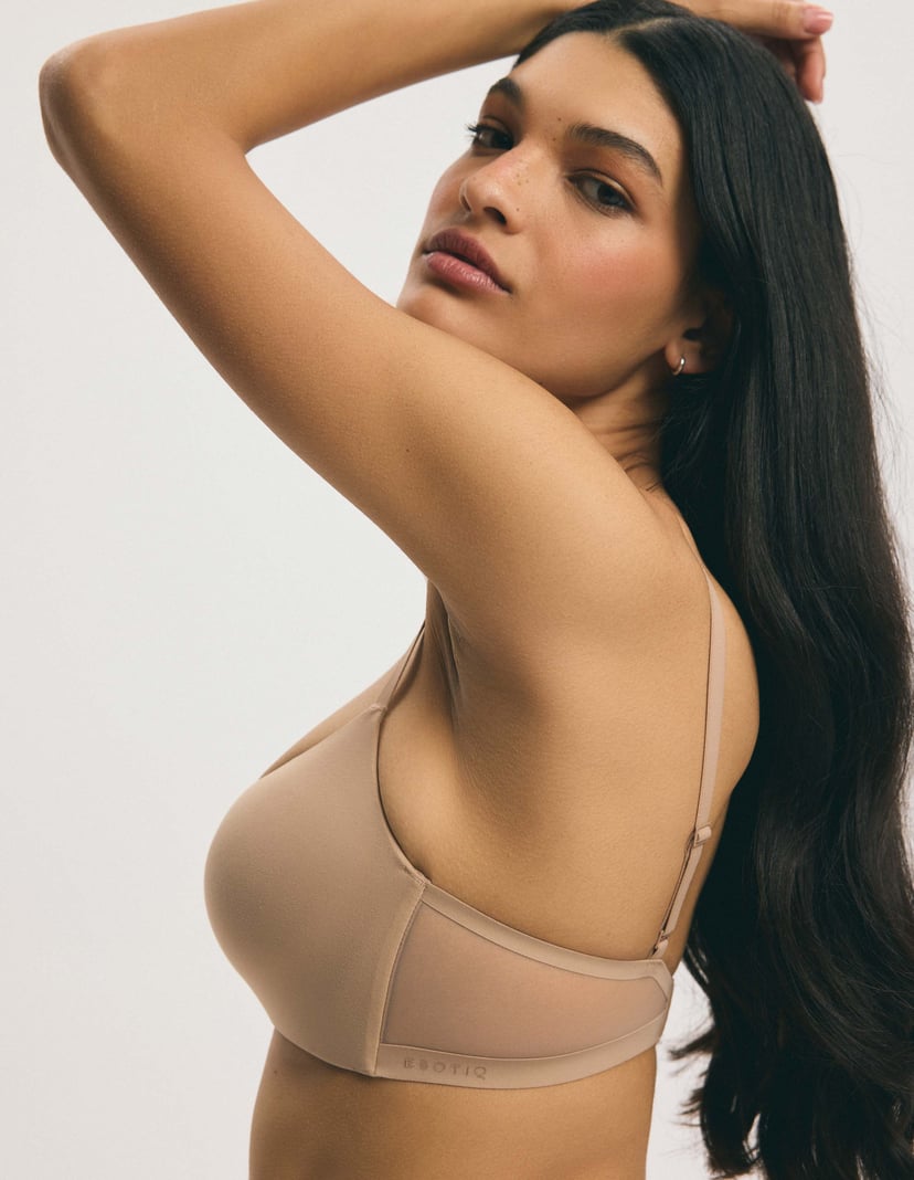 Biustonosz push-up Basic beżowy 3