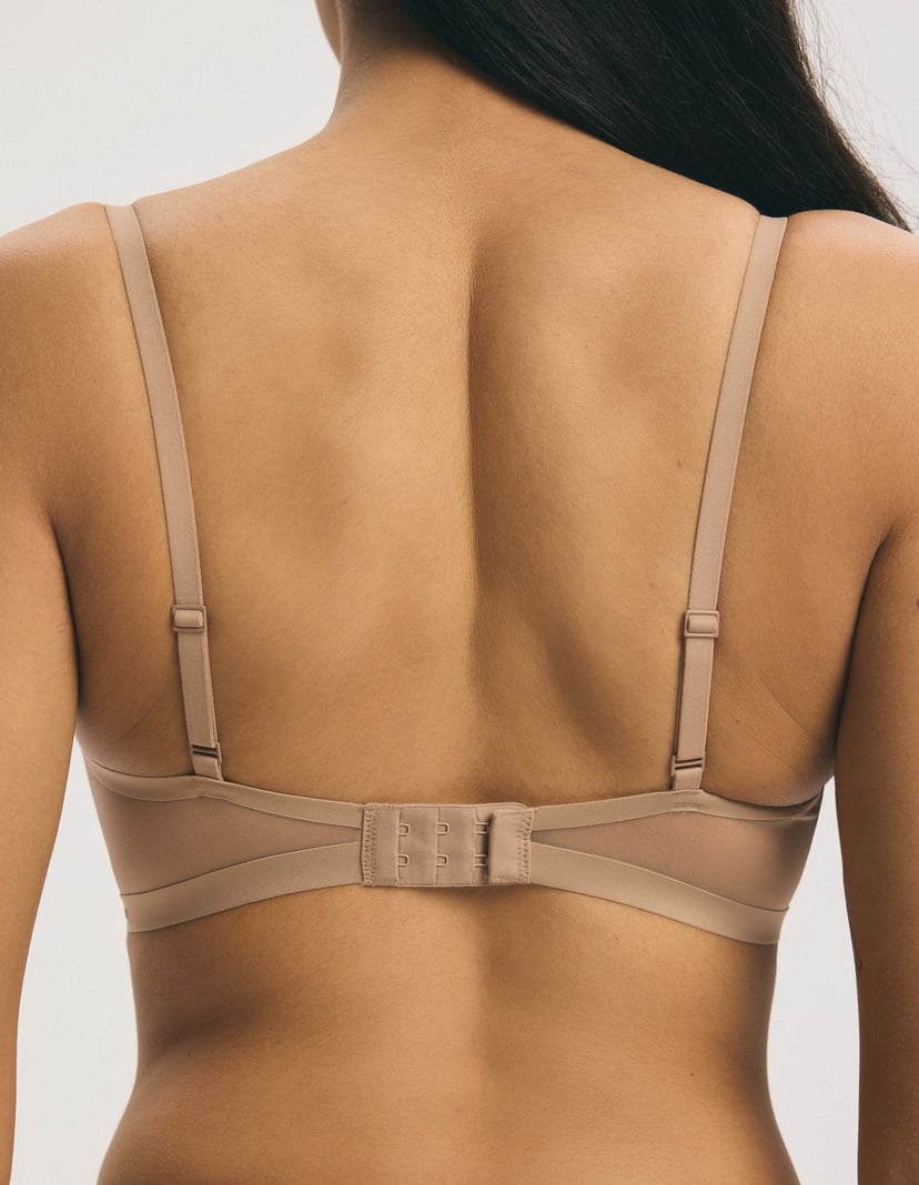 Biustonosz push-up Basic beżowy 4