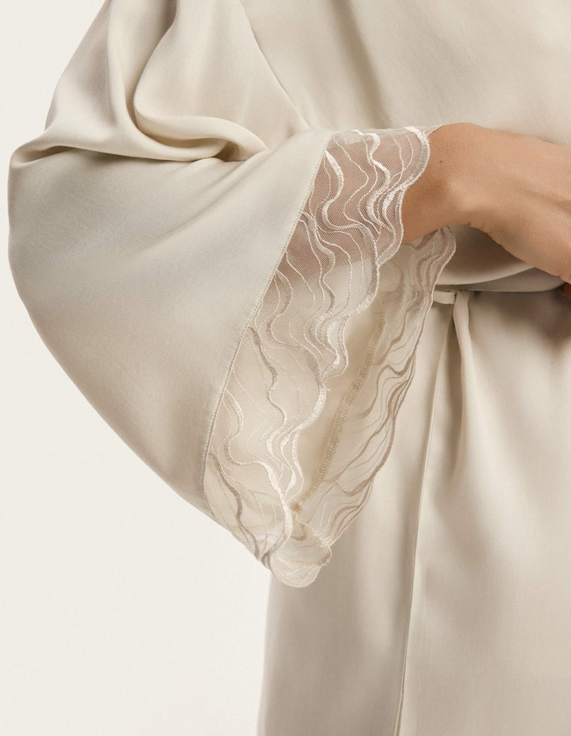 Cappucino Bathrobe Ecru 3