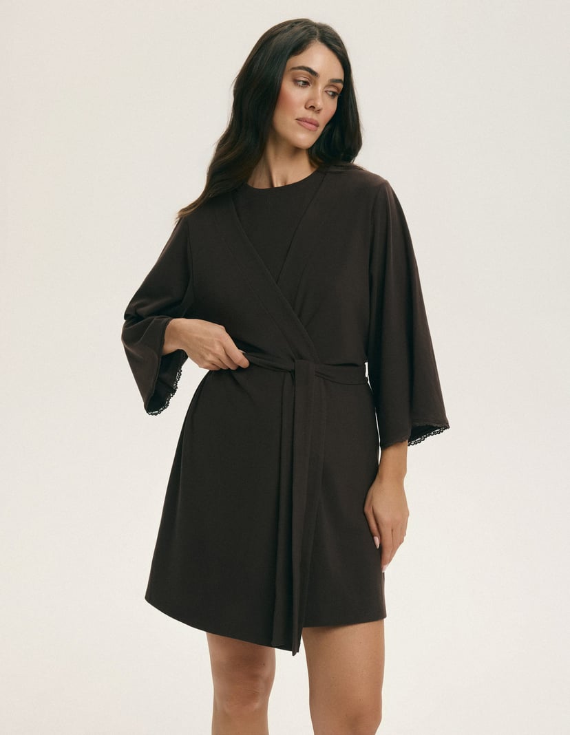 Szlafrok Mocca brown 1