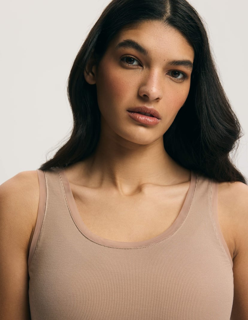 Clear Blouse Beige 2