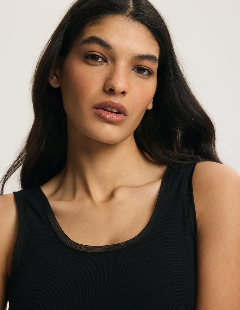 Clear Blouse Black 2