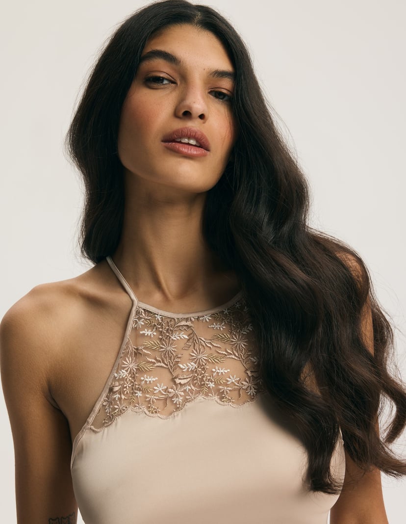 Ivory Nightgown Beige 2