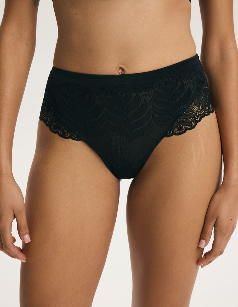Majtki z wysokim stanem Aurora Black 2