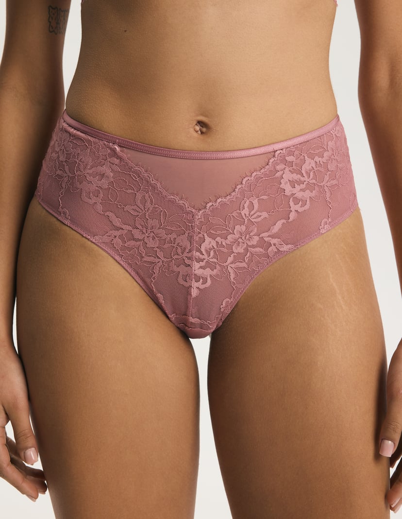 Majtki z wysokim stanem Cloe pink 2