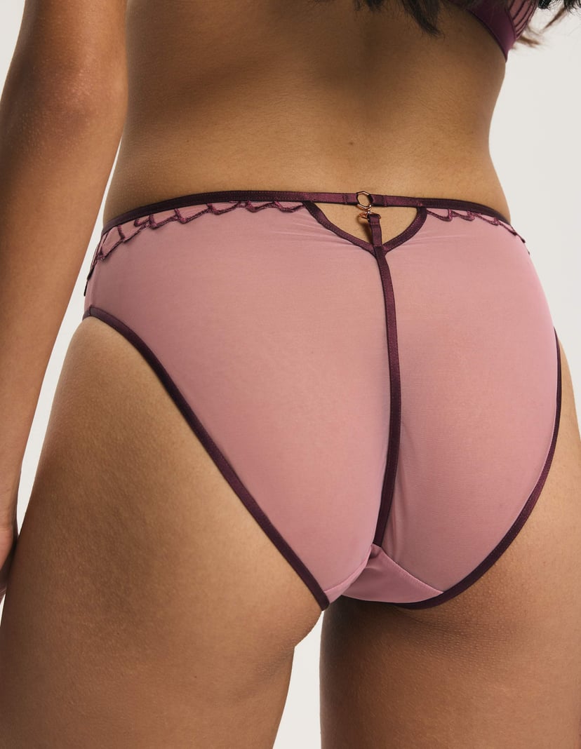 Majtki z wysokim stanem Nugat pink 3