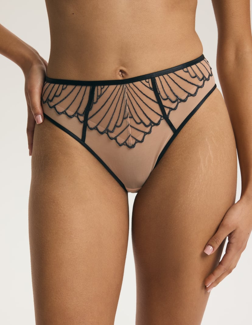 Majtki z wysokim stanem Nugat Grey 2