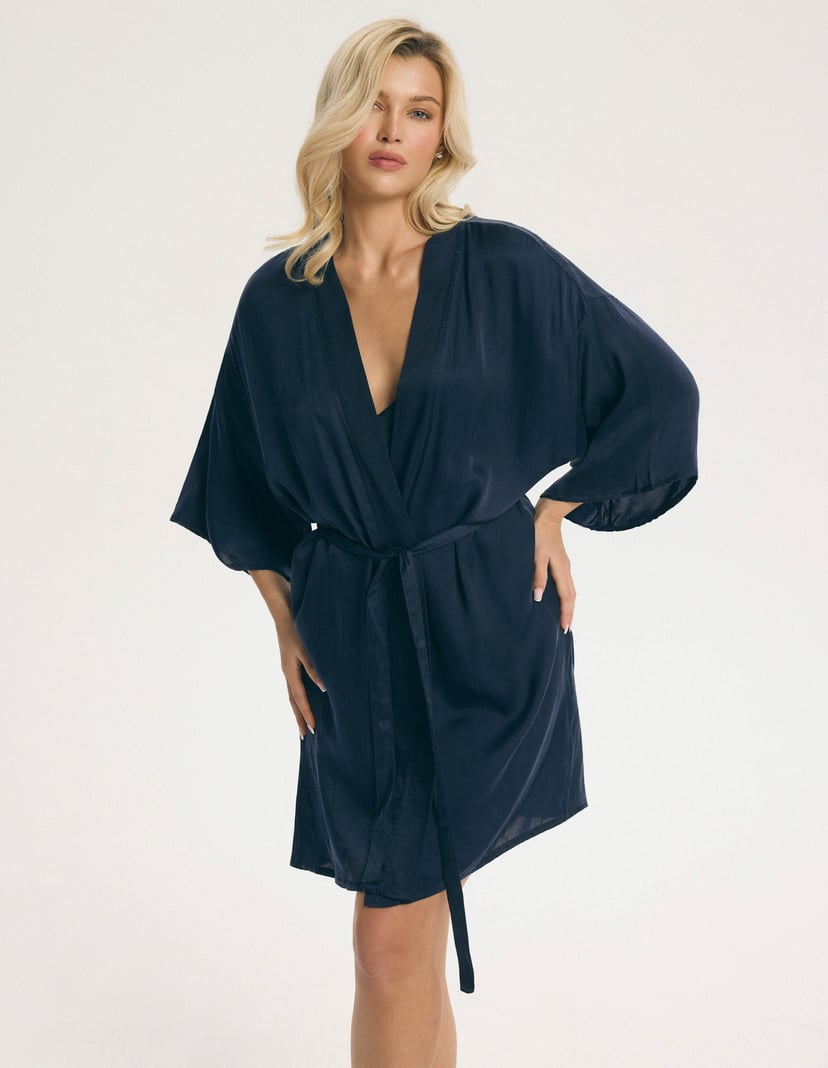 Szlafrok Penelope granatowy 2