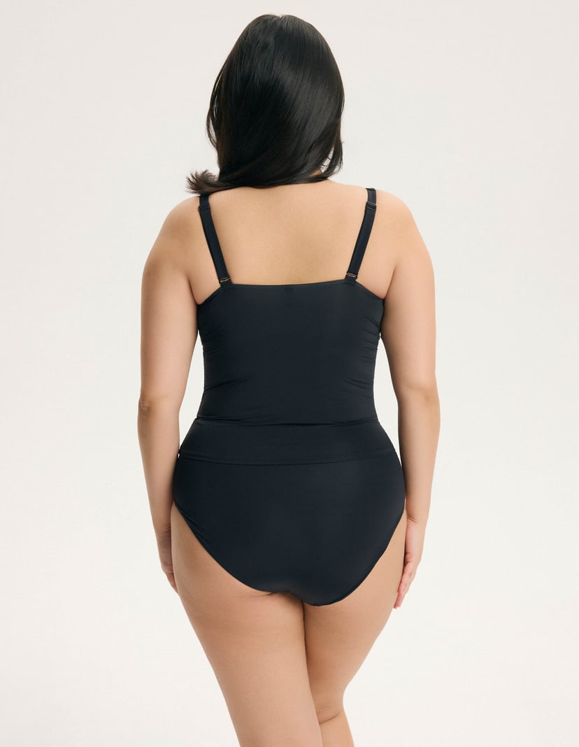 Tankini for Larger Bust Base Black 4