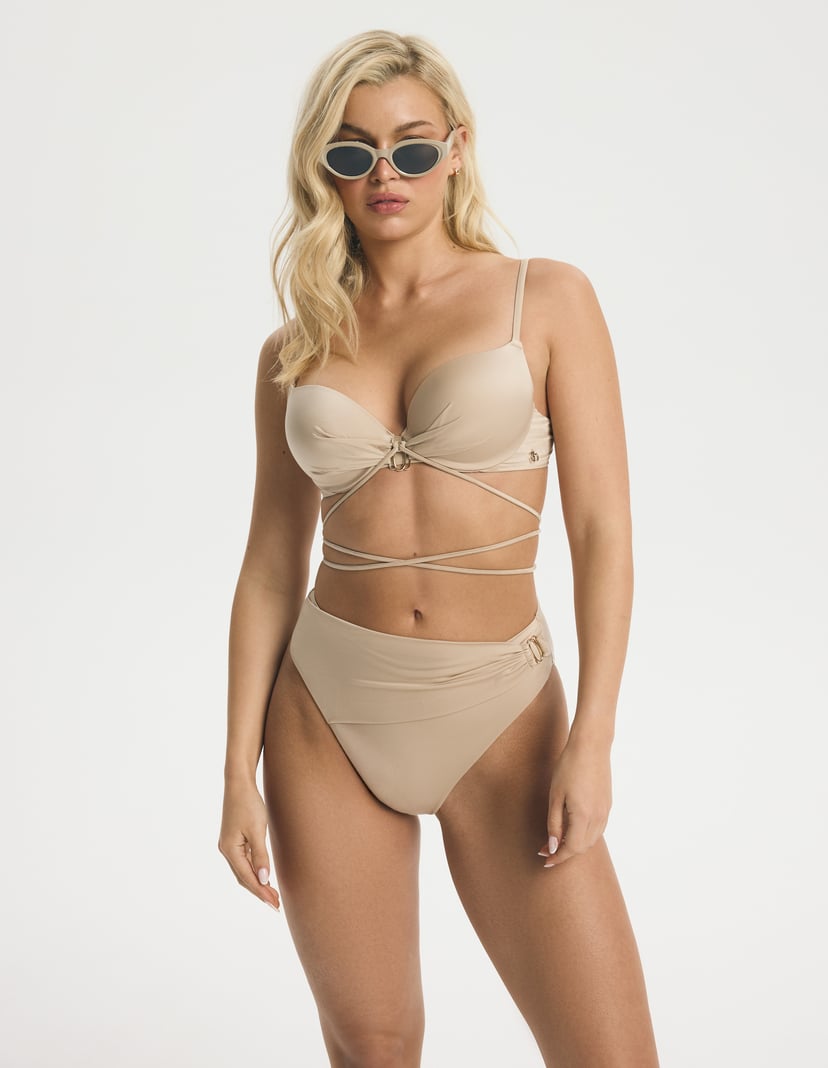 Góra od bikini push-up Cannes beżowy 2