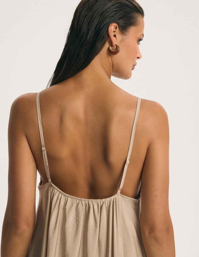 Louise Dress Beige 3