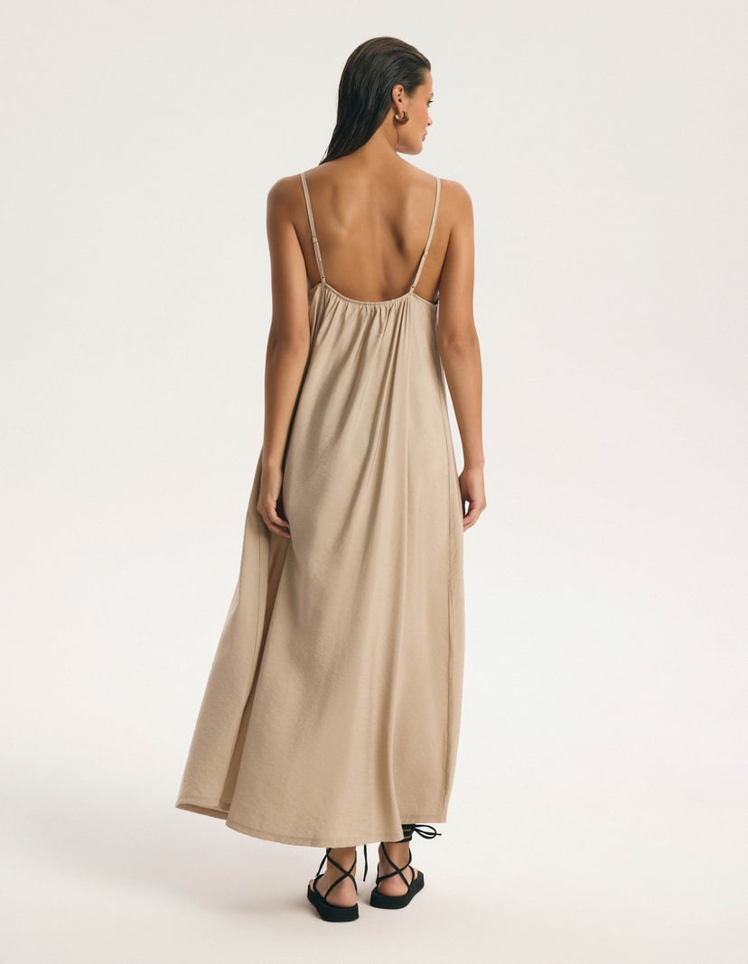 Louise Dress Beige 4