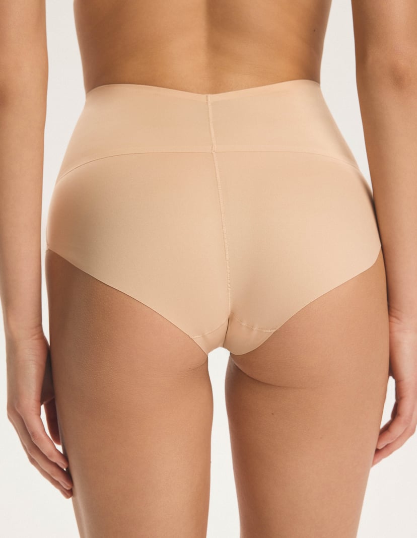 High-Waisted Slim Panties Beige 3