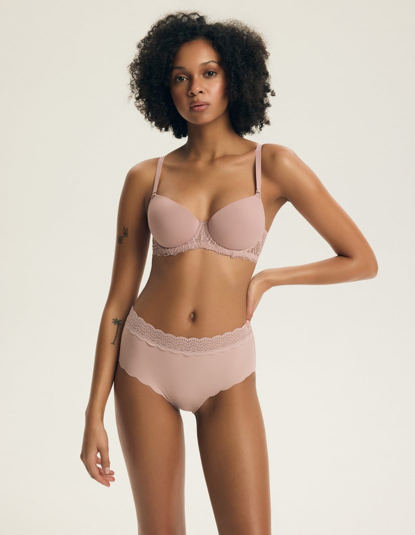 Biustonosz push-up Collette różowy 1