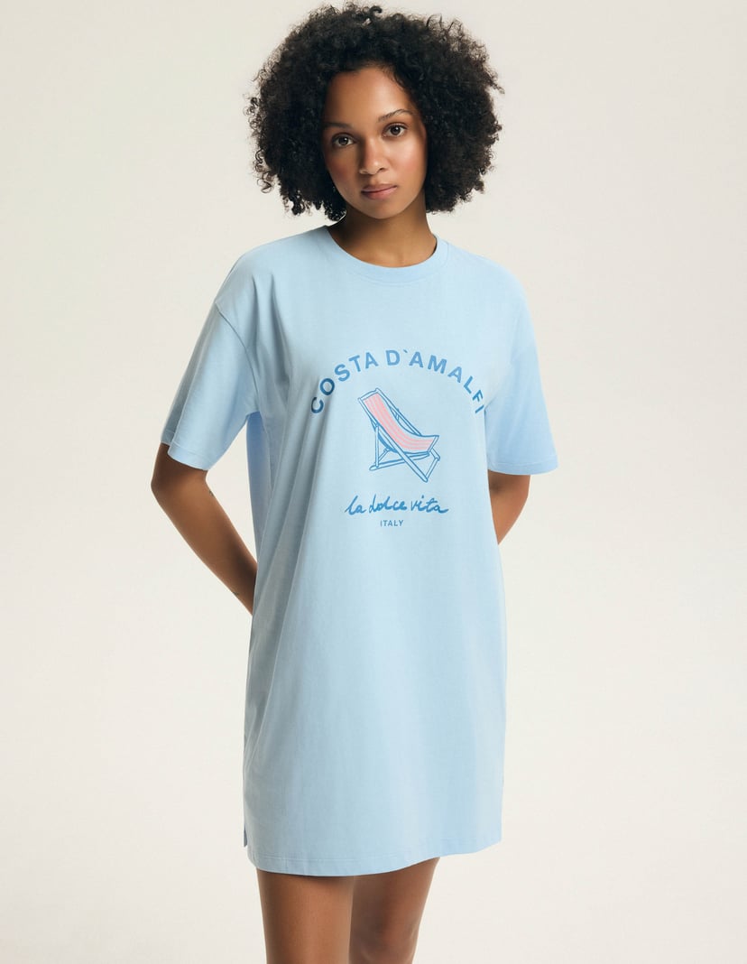 Edris Nightgown Blue 3