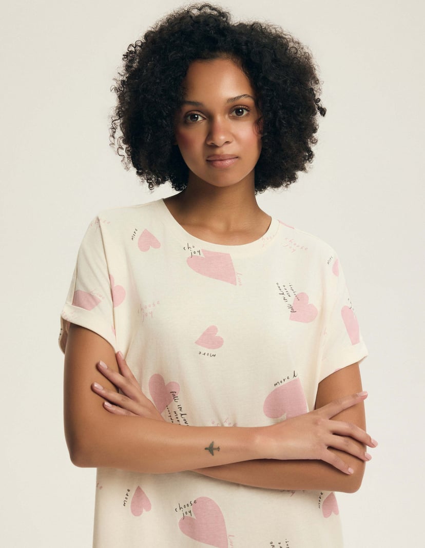 Koszula nocna Elain pink 3