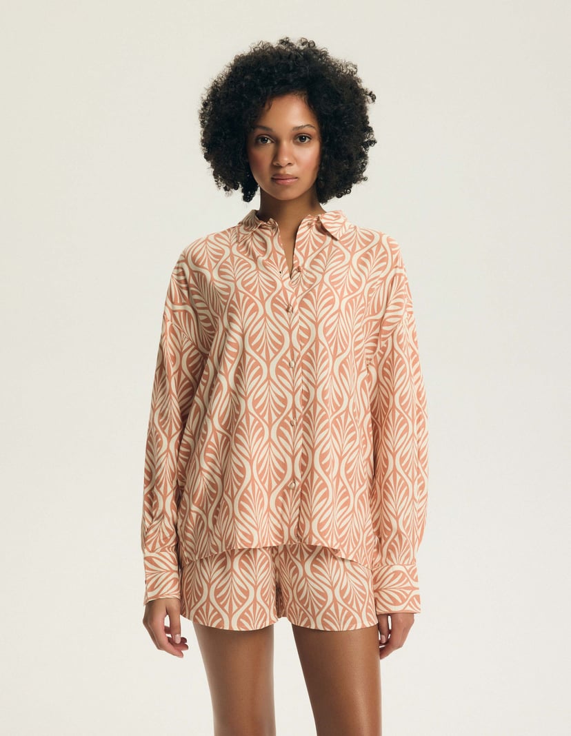 Piżama Denise pomarańczowy 1