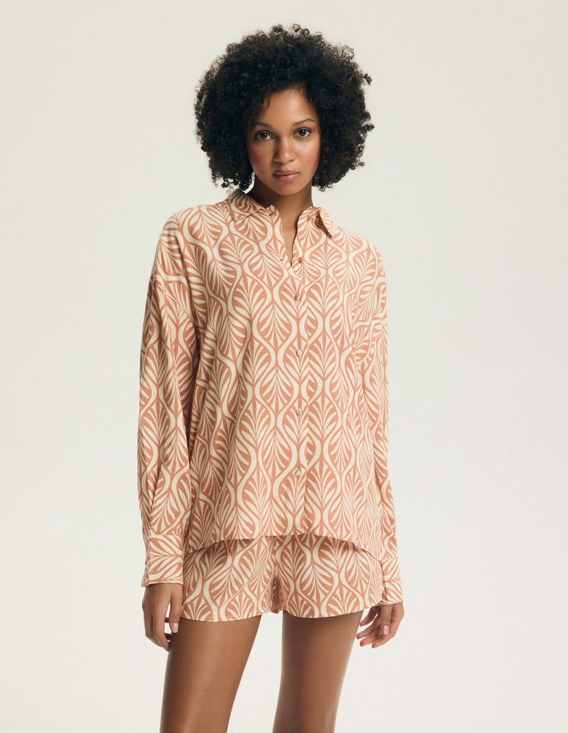 Piżama Denise pomarańczowy 2