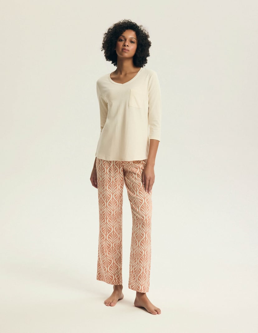 Piżama Denise kremowy 1