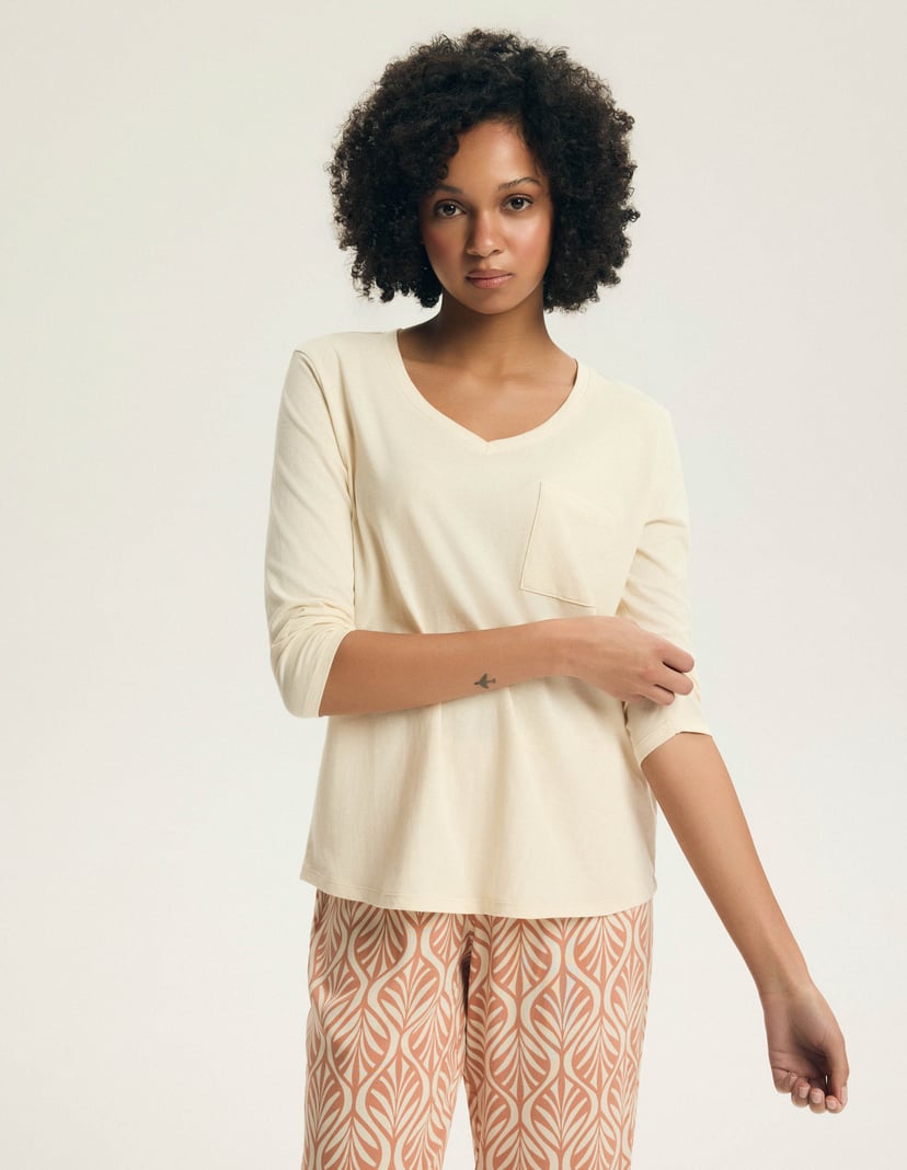 Piżama Denise kremowy 2