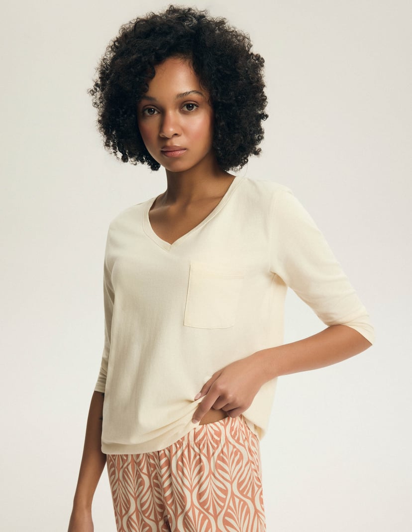 Piżama Denise kremowy 4