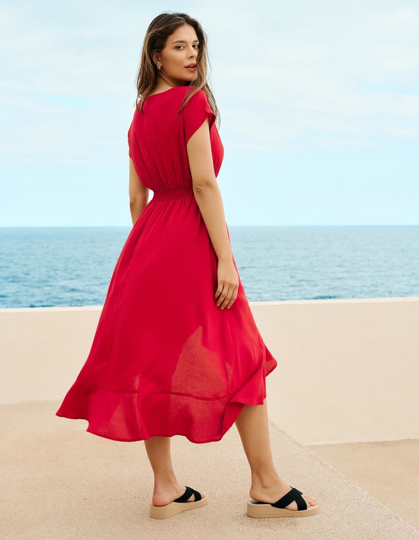 Strandkleid Makiki Rot 3