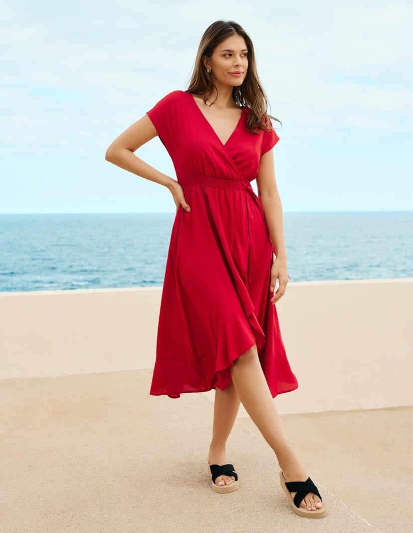 Strandkleid Makiki Rot 5