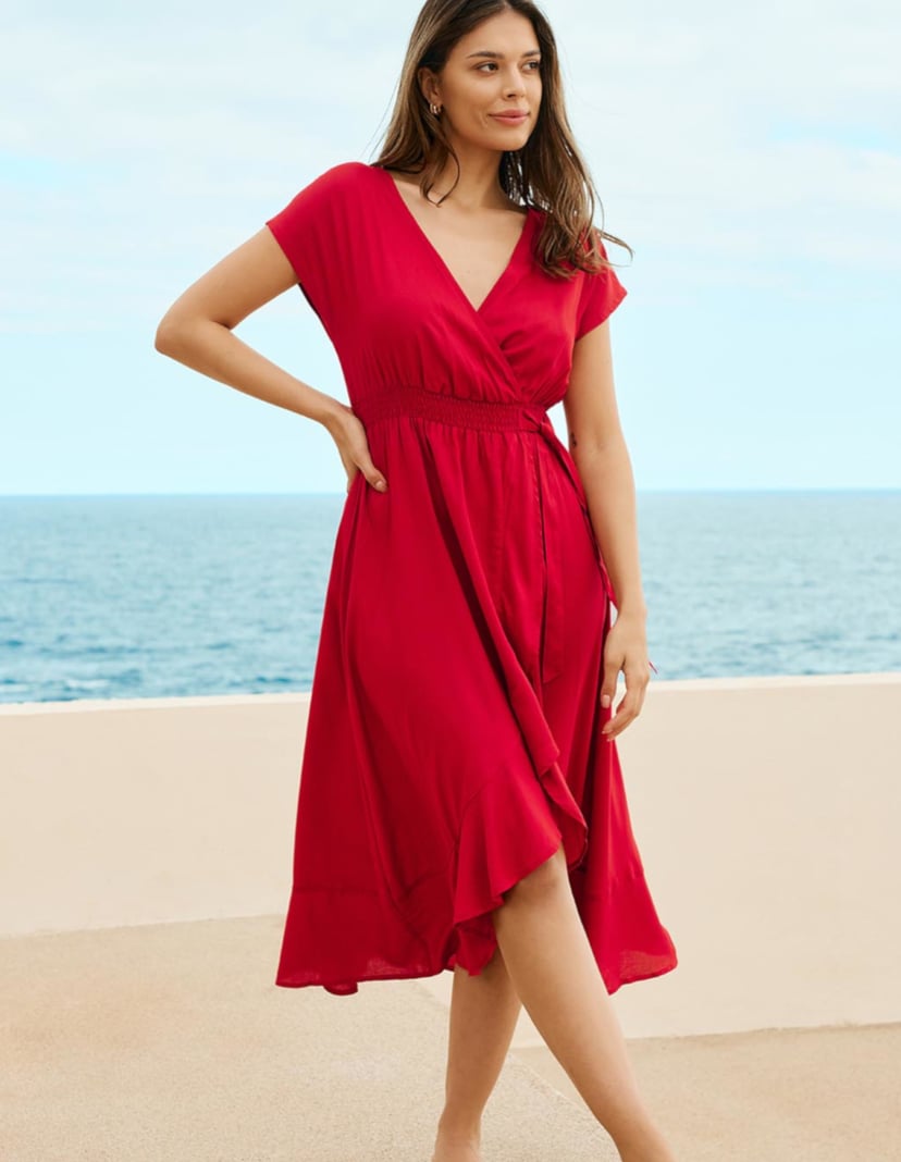 Strandkleid Makiki Rot 1