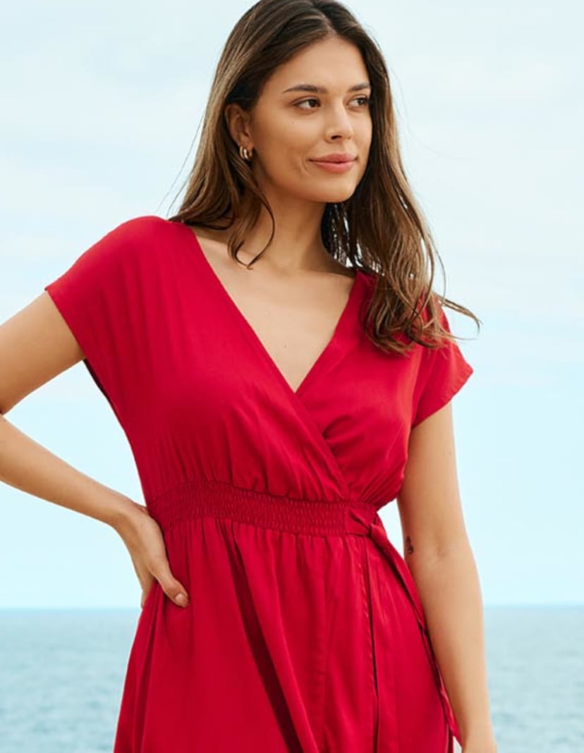 Strandkleid Makiki Rot 2