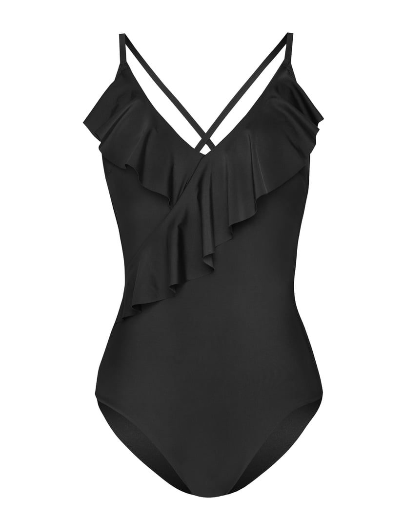 Strój plażowy jednoczęściowy Bae czarny 4