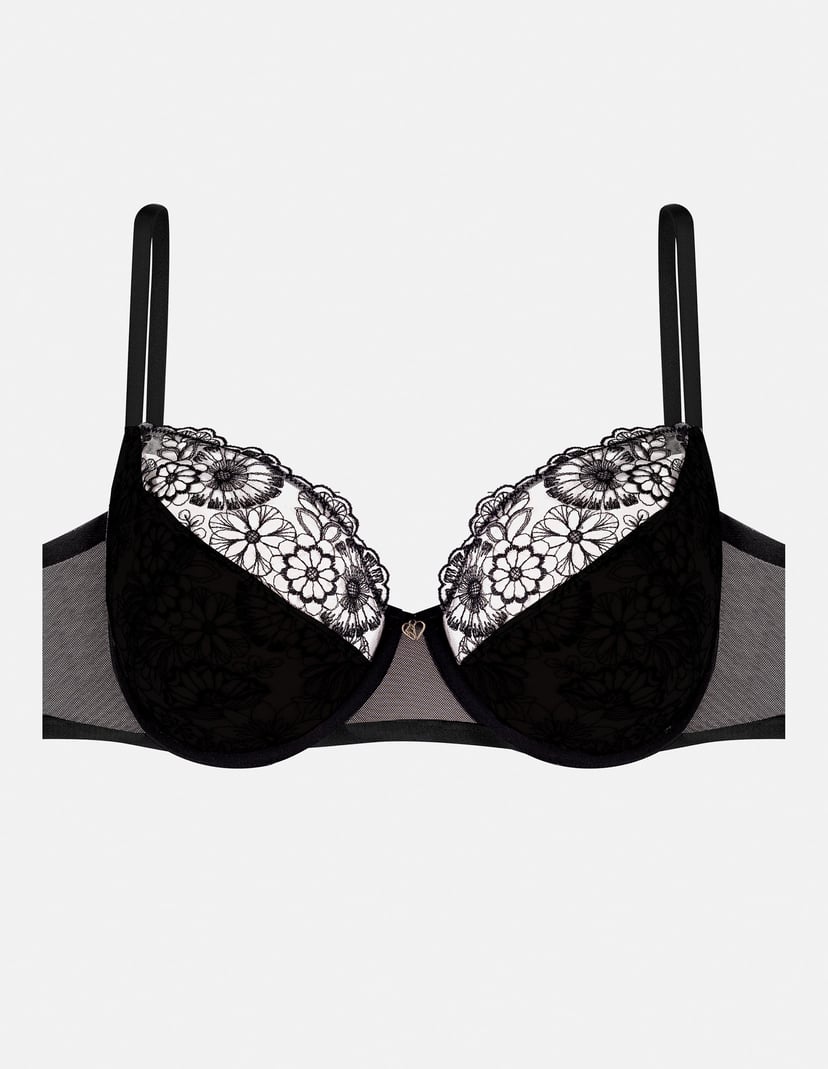 Semi-padded bra Tamana Black 7