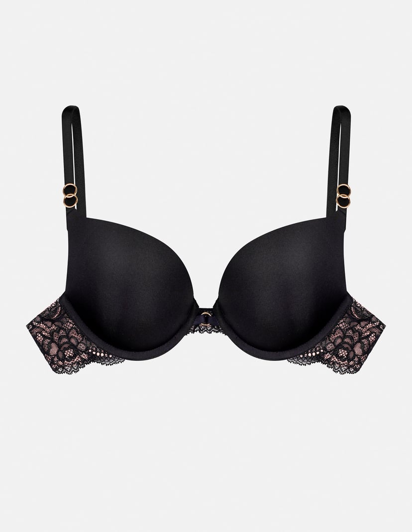 Push-up BH Truly Schwarz-und-gold 6
