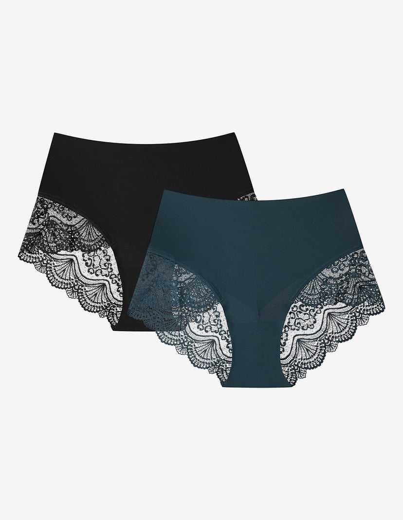 High-waisted briefs Pansy Black 4