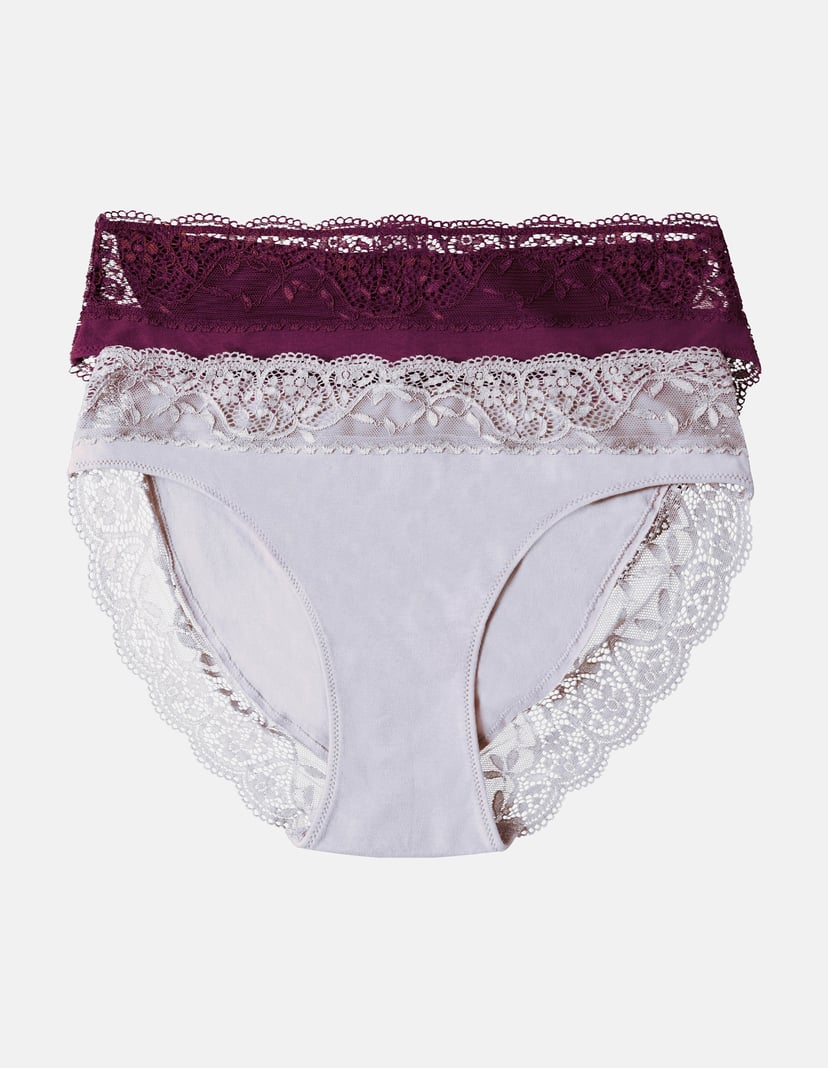 High-waisted briefs Patri maroon 2