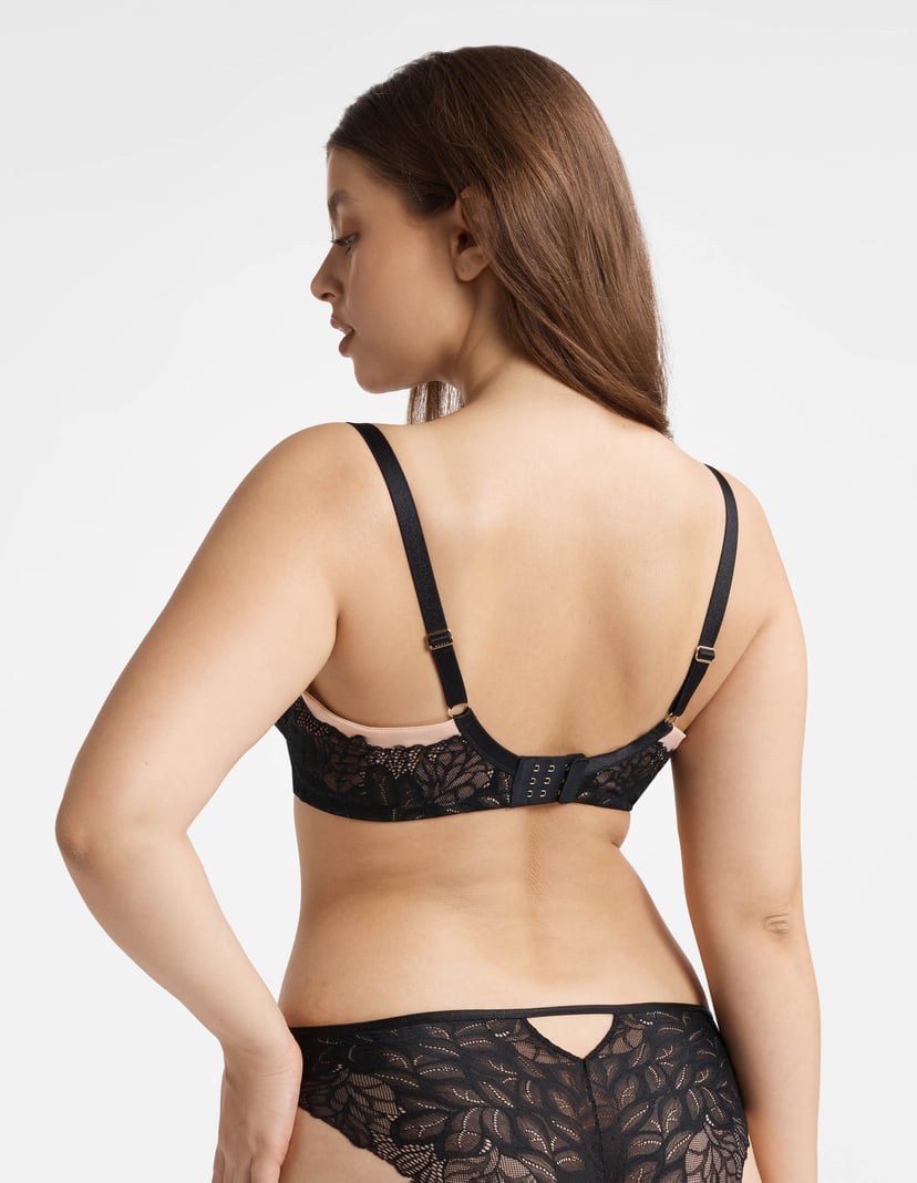 Biustonosz usztywniany Thia czarny 2