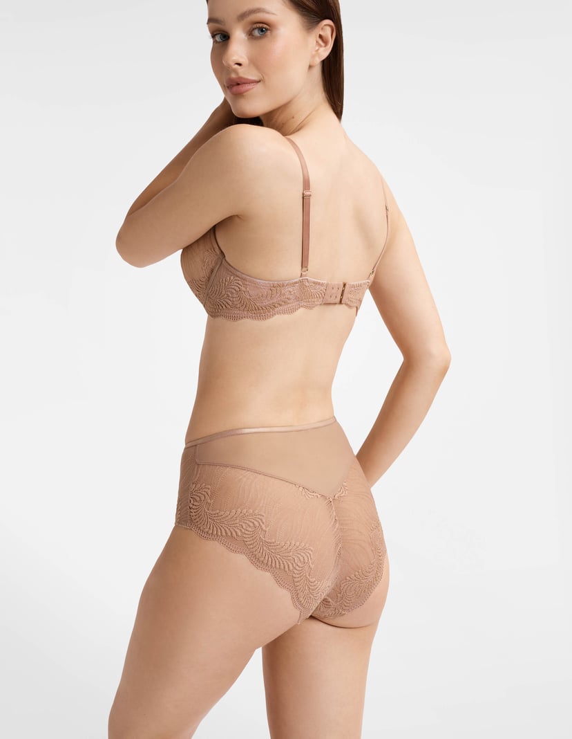 Höschen mit hoher Taile Khloe Braun 2