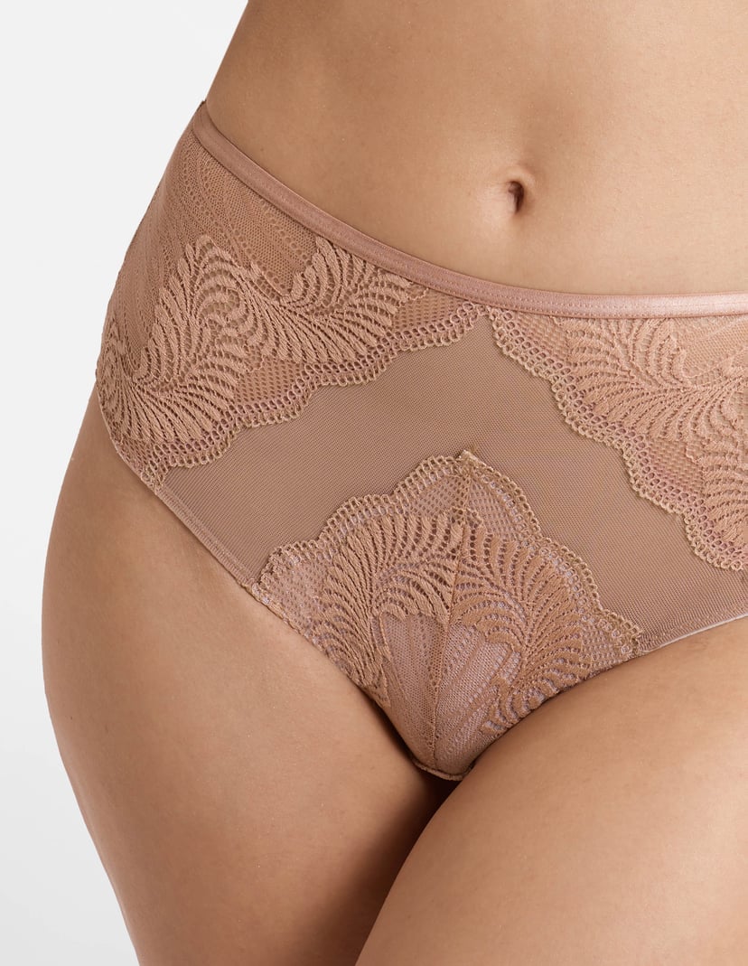 Höschen mit hoher Taile Khloe Braun 3