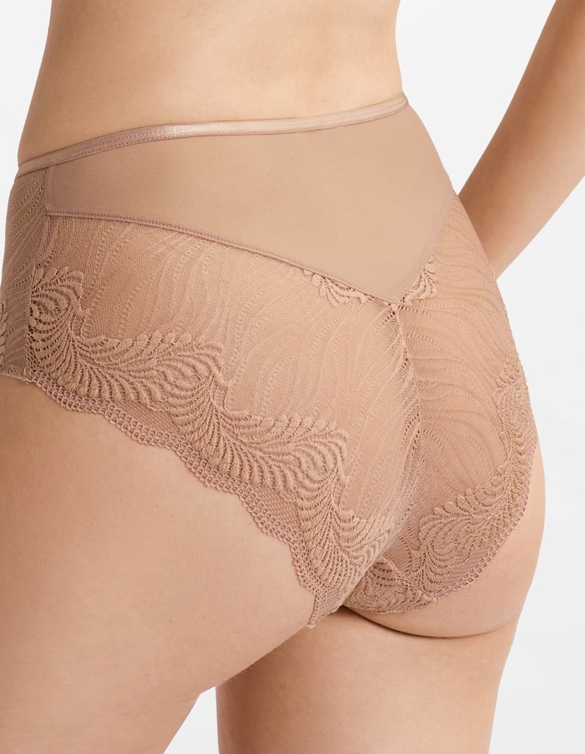 Höschen mit hoher Taile Khloe Braun 4