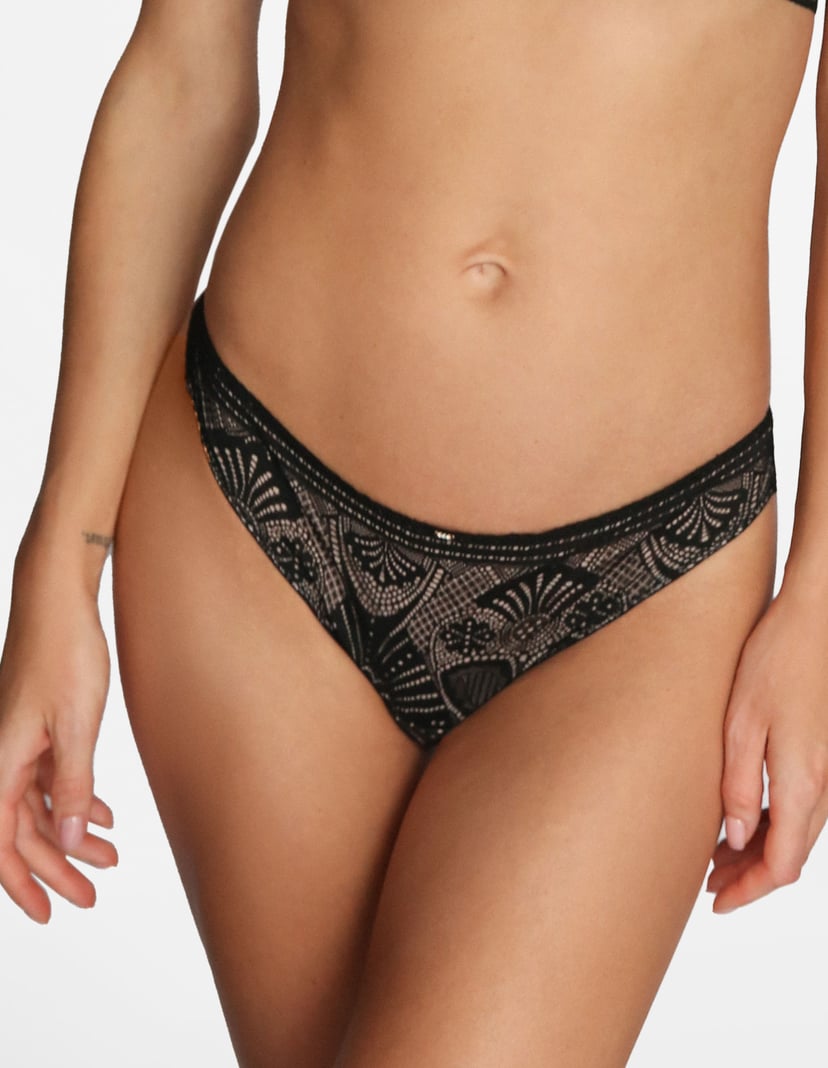 Thongs Tingle Black 3