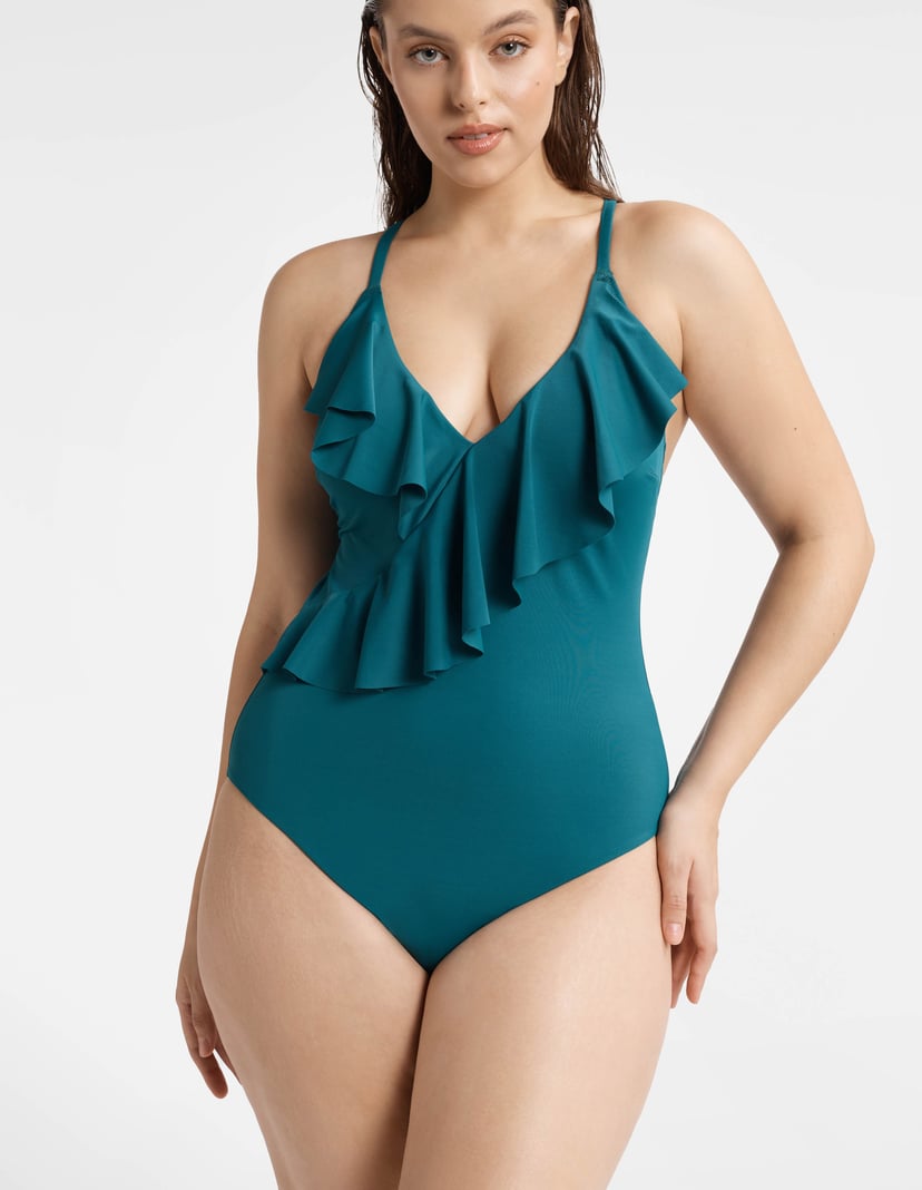 One-Piece Swimsuit Bae dark green 1